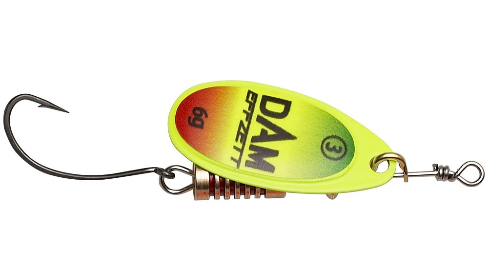 Levně Dam třpytka effzett spinner with single hooks sinking trio - velikost 2 hmotnost 4 g