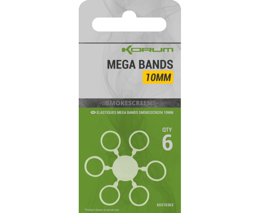 Korum kroužky smokescreen mega bands - 10 mm