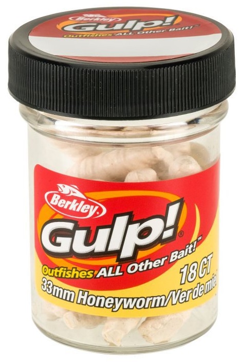 Berkley umělé nástrahy gulp honey worm-milky white 3,3 cm