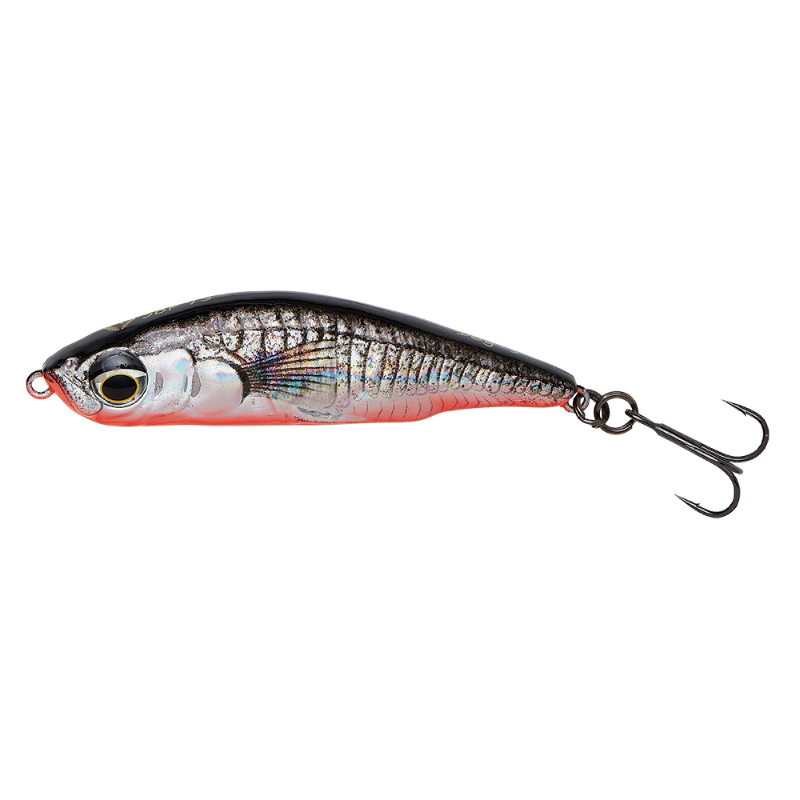 Levně Savage gear wobler 3d sticklebait pencil sinking black red - 6,5 cm 10,5 g