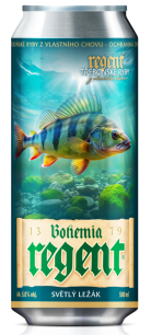 Bohemia regent pivo vodní říše okoun 0,5 l
