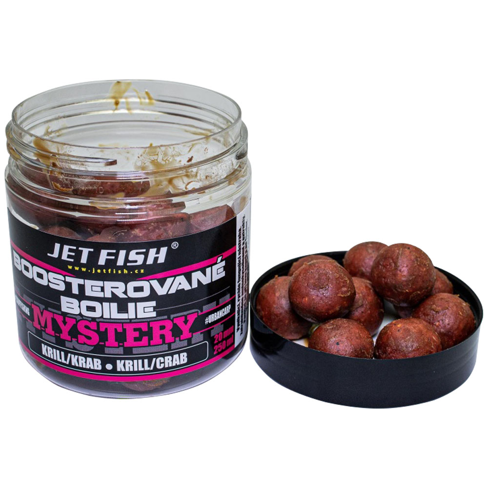 Jet fish boosterované boilie mystery krill/krab 250 ml - 24 mm