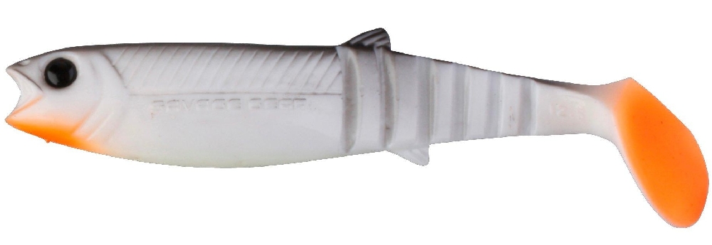 Savage gear gumová nástraha cannibal shad white black - 20 cm 80 g 1 ks