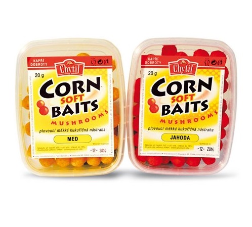 Chytil měkčená nástraha corn soft baits mushrooms 20 g-česnek