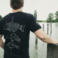 Giants Fishing Tričko Černé Tři Kapři (3)