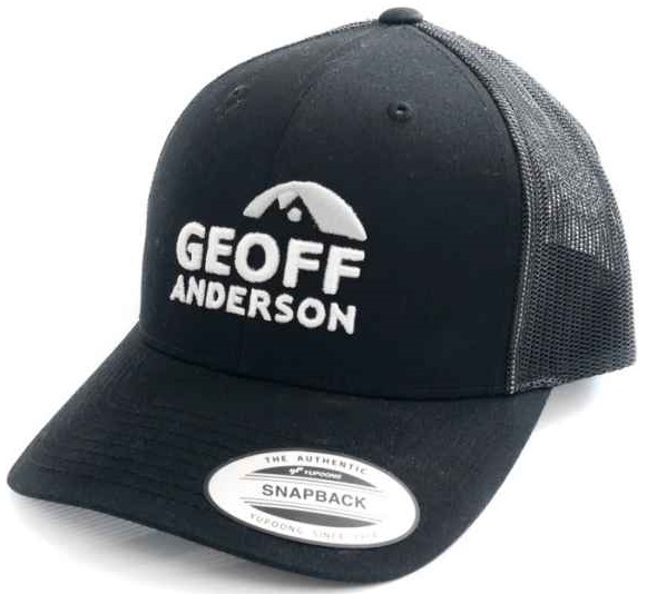 Levně Geoff anderson kšiltovka snapback síťová s logem černá