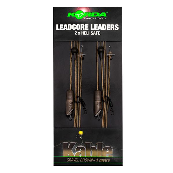 Korda Olověná Montáž Leadcore leader Heli Safe 1 m 2 ks