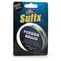 Sufix šňůra  SUF Feeder Braid 100 m olive green-Průměr 0,10mm / Nosnost 10lb