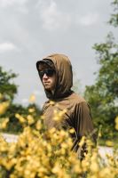 Korda Triko UPF Hooded Top Dark Khaki (2)
