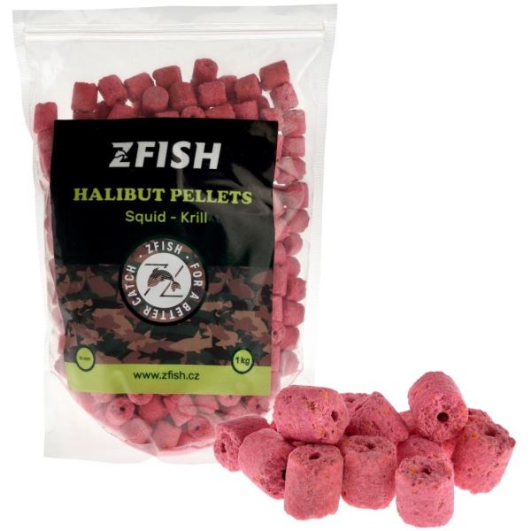 Zfish Pelety Halibut Pellets Squid Krill 1 kg
