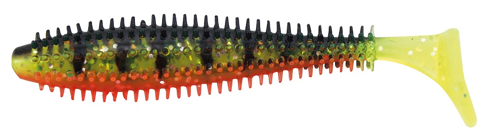 Fox rage gumová nástraha ultra uv spikey shads perch-6 cm