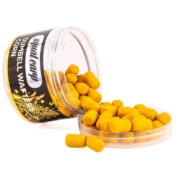 Squat Carp Vyvážené Boilies Wafters Dumbells Corn 55 g 10x16 mm