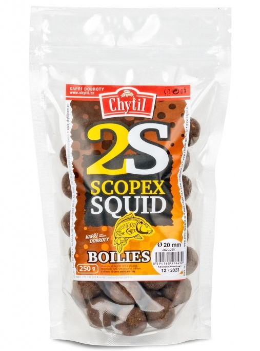 Levně Chytil boilies 2s scopex squid - 20 mm 250 g