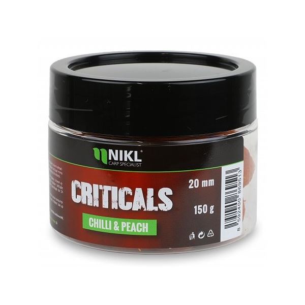 Nikl Criticals Boilie Chilli & Peach 150 g