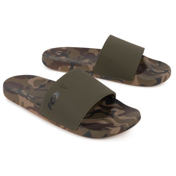 Fox Pantofle Khaki/Camo Sliders