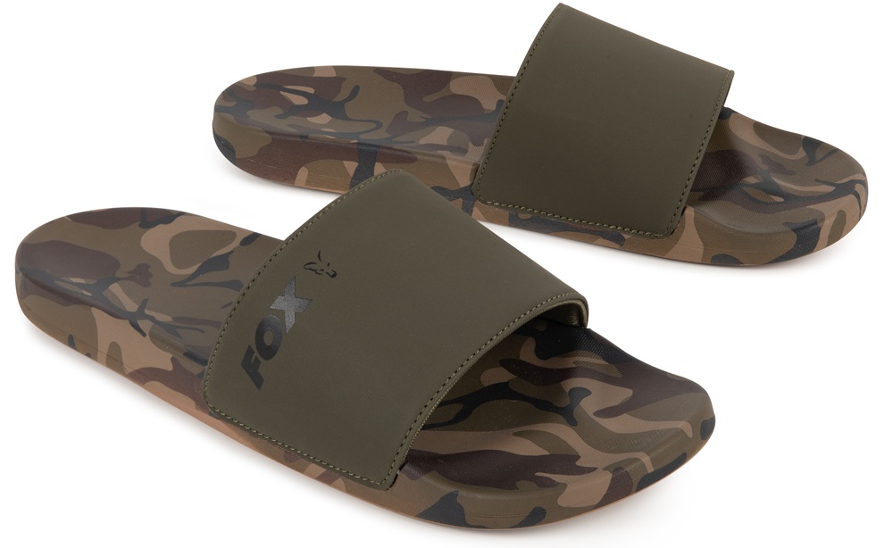 Levně Fox pantofle khaki/camo sliders - 43