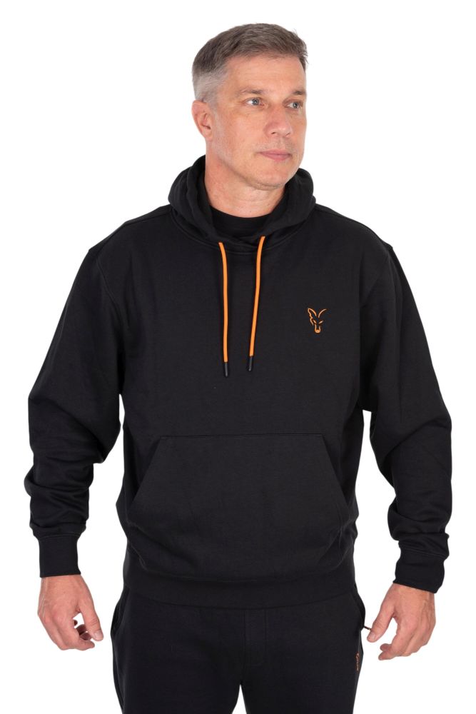 Fox mikina classic hoody black/orange - l