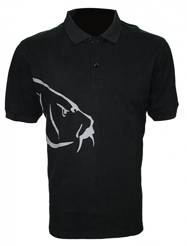 Zfish tričko carp polo t-shirt black-velikost l
