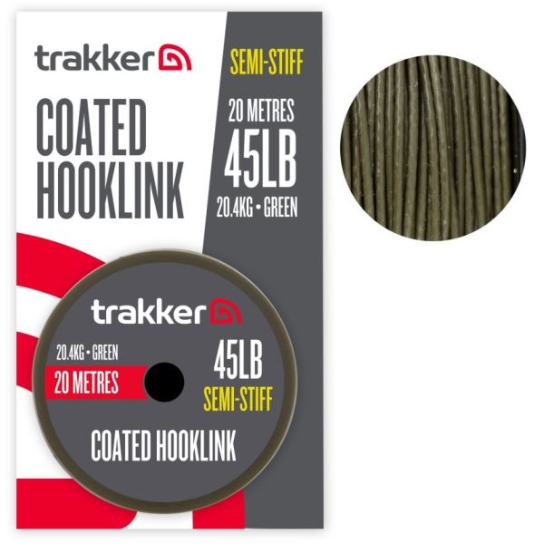 Trakker Návazcová Šňůra Semi Stiff Coated Hooklink 20 m