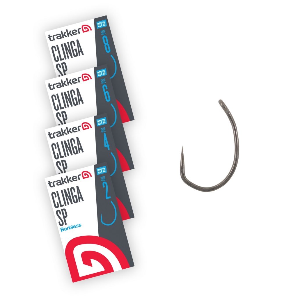 Trakker háčky clinga sp hooks barbless - velikost 8