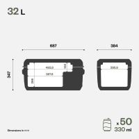 Indel B Kompresorová Chladnička 32 l 12/24V (1)