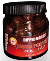 Sportcarp Boilies v Dipu Dipped Boilies 200 ml 18 mm-Chilli Fruit