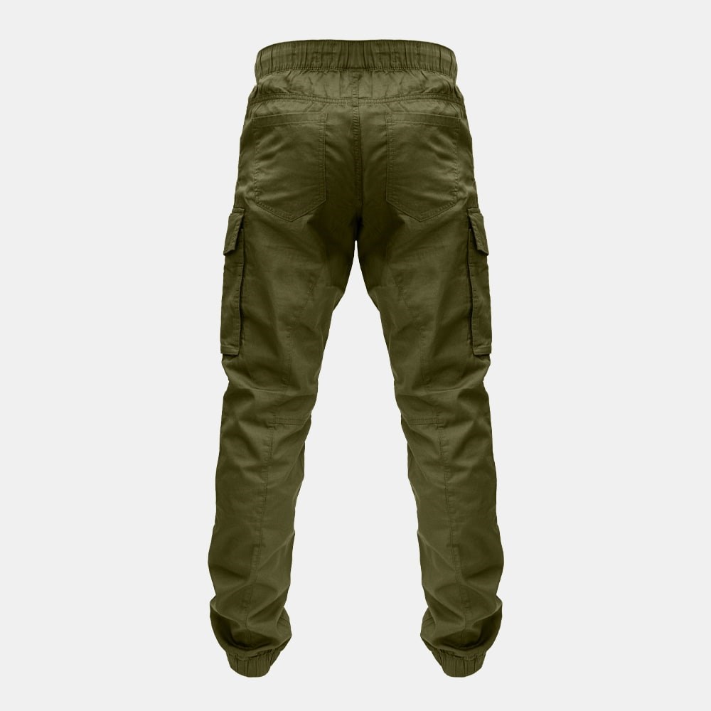 Kumu Lehké Kalhoty Utility Cargos Khaki (9)