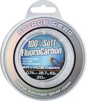 Savage Gear Fluorocarbon Soft Fluoro Carbon 35 m - Průměr 0,49 mm / Nosnost 15,2 kg 33.5lb