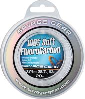 Savage Gear Florocarbon Soft Fluoro Carbon 20 m - Průměr 0,60 mm / Nosnost 21.6kg 48lb