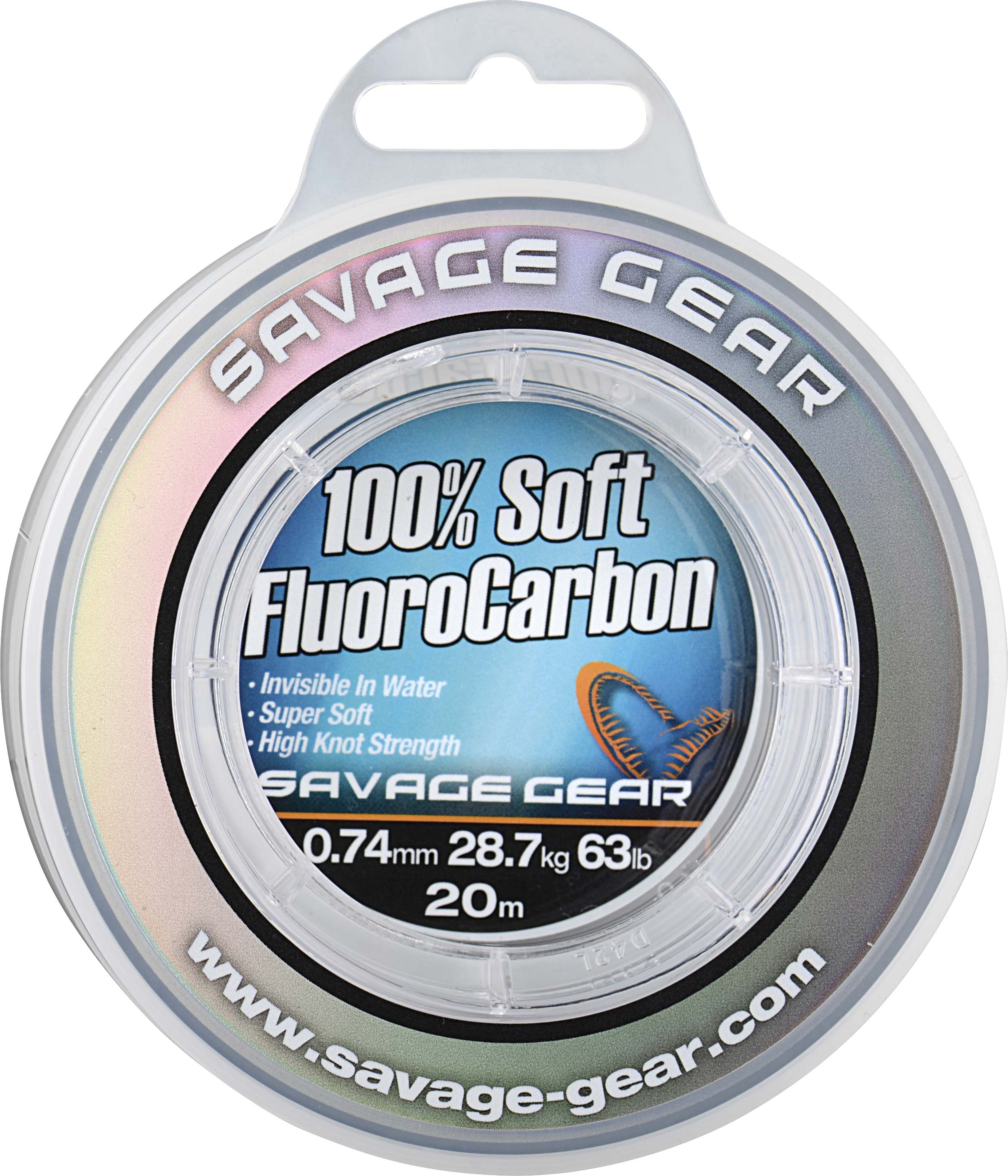 Savage gear fluorocarbon soft fluoro carbon 40 m - průměr 0,36 mm / nosnost 8,4 kg 17 lb