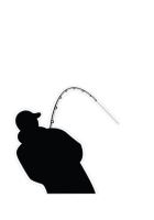 Delphin Rybářská Nálepka Rybář Silueta Černá Delphin Rybářská Nálepka Rybář Silueta Černá