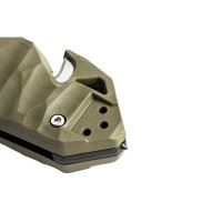 TB Outdoor Zavírací Nůž CAC S200 French Army PA6 TX Kombinované Ostří Army Green (1)