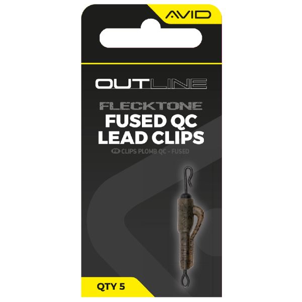 Avid Carp Montáž Outline FleckTone Fused Lead QC Clips