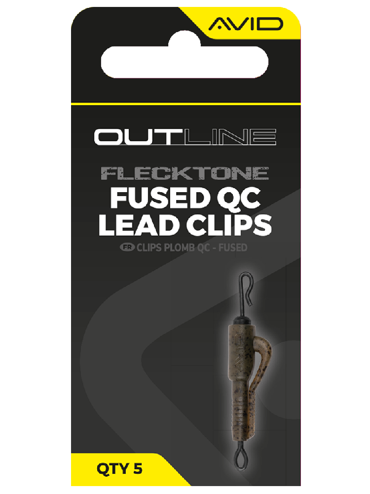 Avid carp montáž outline flecktone fused lead qc clips