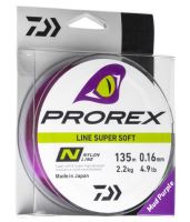 Daiwa Vlasec Prorex Super Soft Fialový 270 m-Průměr 0,16 mm / Nosnost 2,2 kg