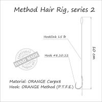 Life Orange Návazce Method Hair Rigs S2 15 lb 5 ks (3)