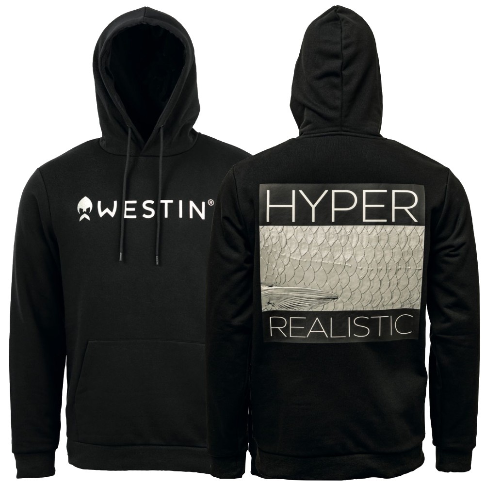 Westin mikina hyper realistic hoodie ink black - m