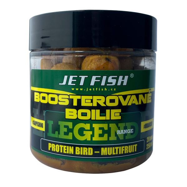 Jet Fish Boosterované Boilie Legend Range Protein Bird Multifruit 250 ml