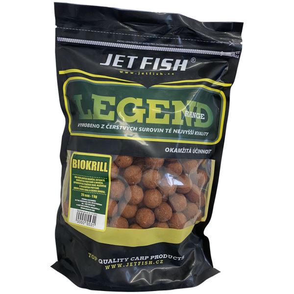 Jet Fish Boilie Legend Range 1 kg 20 mm 2+1 Zdarma