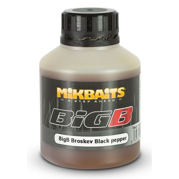 Mikbaits booster BigB Broskev Black Pepper 250 ml