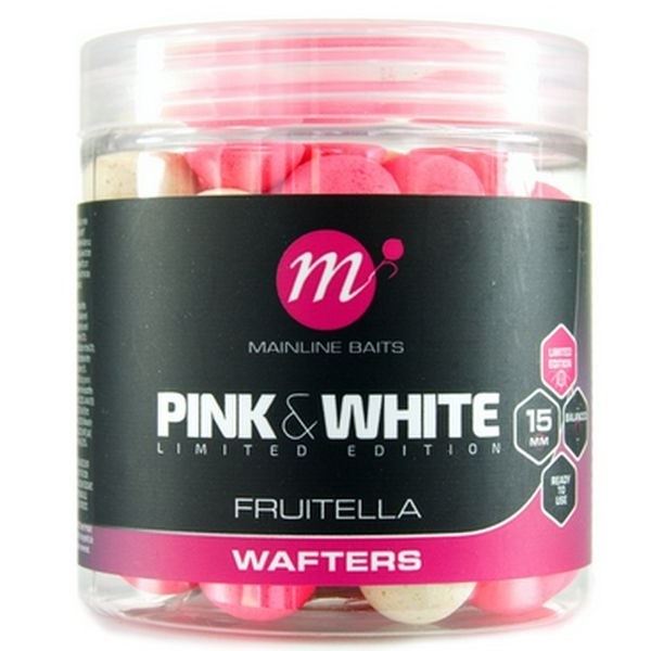 Mainline Boilies Fluro Pink White Wafters Fruitella 15 mm