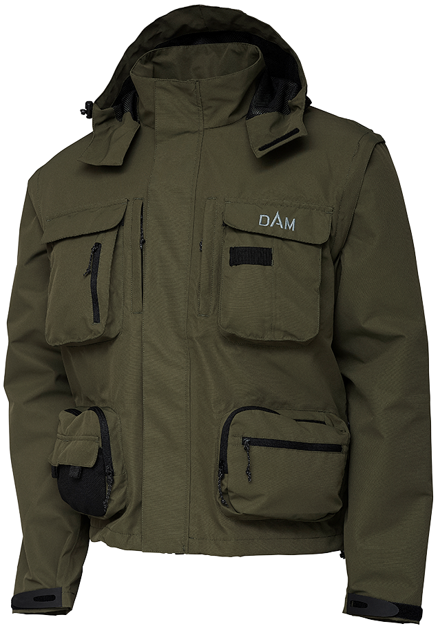 Levně Dam bunda iconic jacket dark olive - l