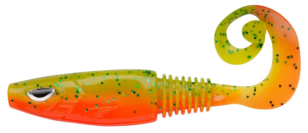 Berkley gumová nástraha sick curl greenback tomato - 8 cm