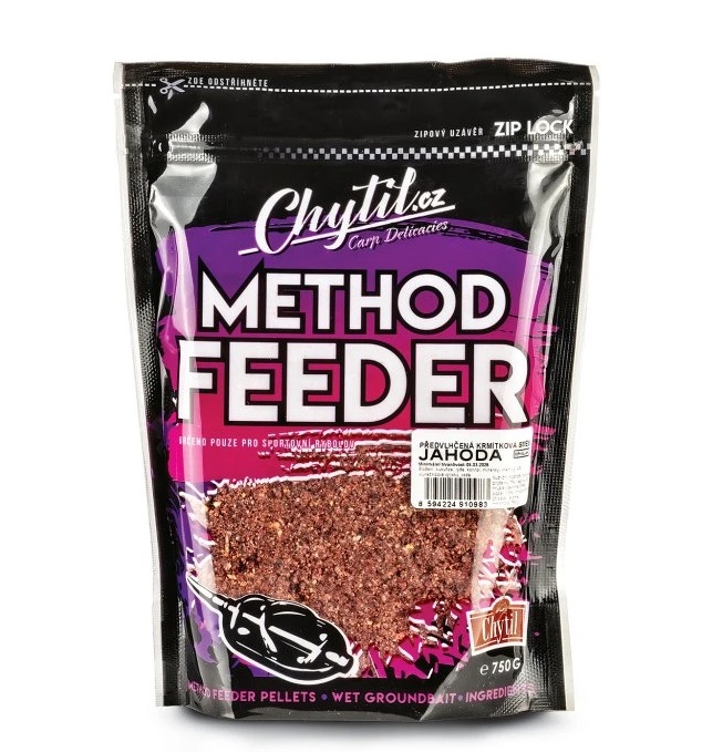 Levně Chytil method předvlhčená krmítková směs 750 g - jahoda