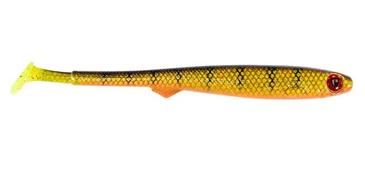 Levně Fox rage gumová nástraha slick fast super soft uv natural perch - 15 cm