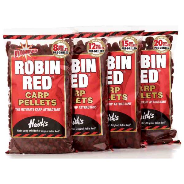 Dynamite Baits Pelety Robin Red Carp Pellets Pre-Drilled 900 g