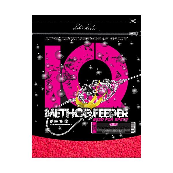 LK Baits Pelety IQ Method Feeder Speed Fluoro Cherry