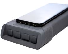 Ridgemonkey Powerbanka Vault C Smart 26950maH S Bezdrátovým Nabíjením Šedá