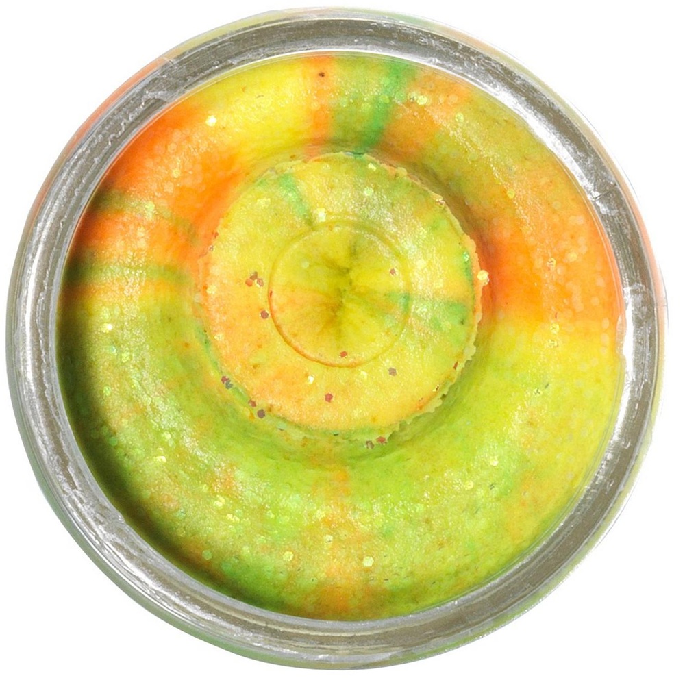 Levně Berkley těsto na pstruhy natural glitter troutbait česnek - třpytivá duhová