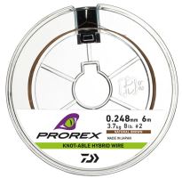 Daiwa Lanko Prorex Hybrid Knotable Wire Brown 6 m - 0,275 mm 4,4 kg